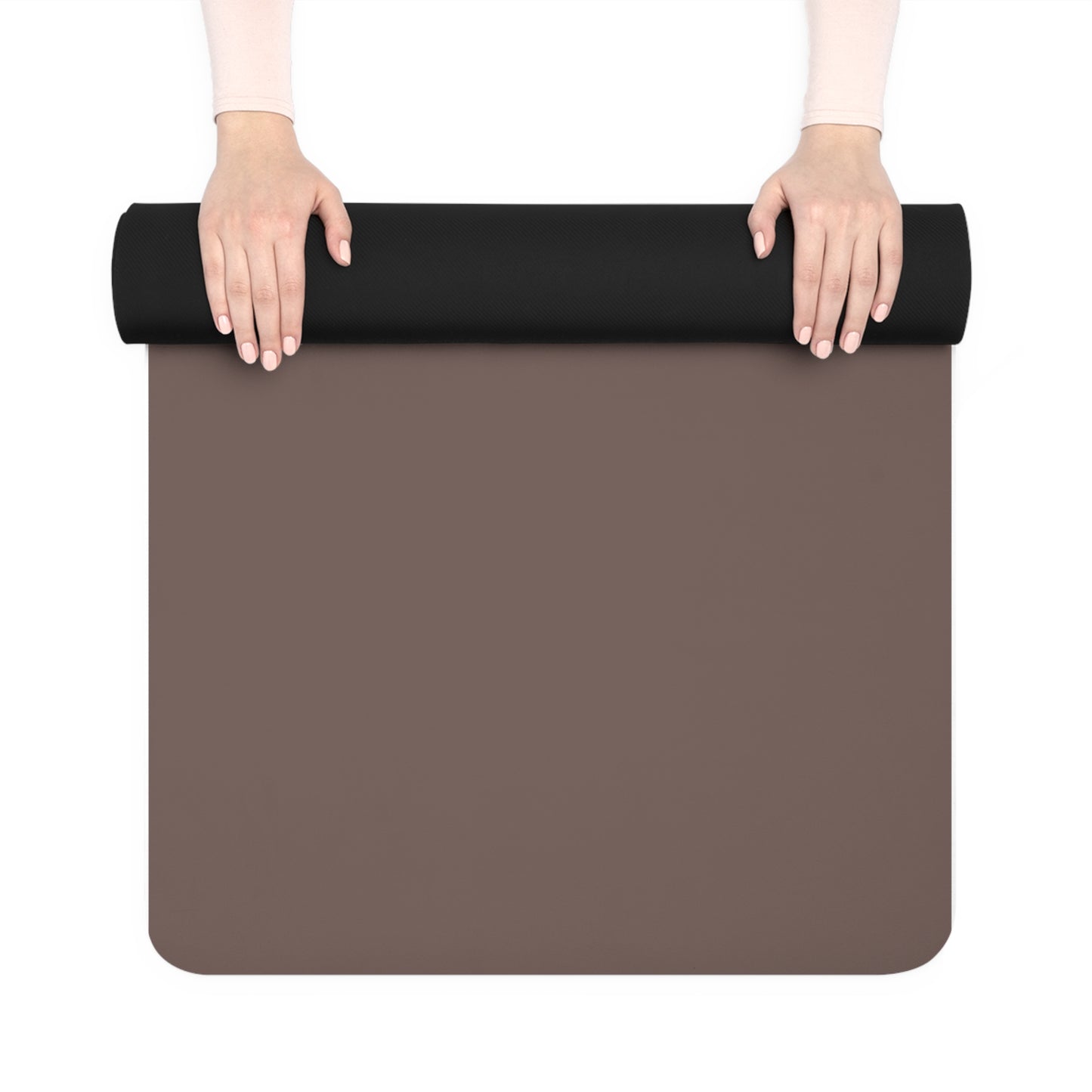 Soft Life Hard Boundaries Yoga Mat – Mocha Minimal Edition