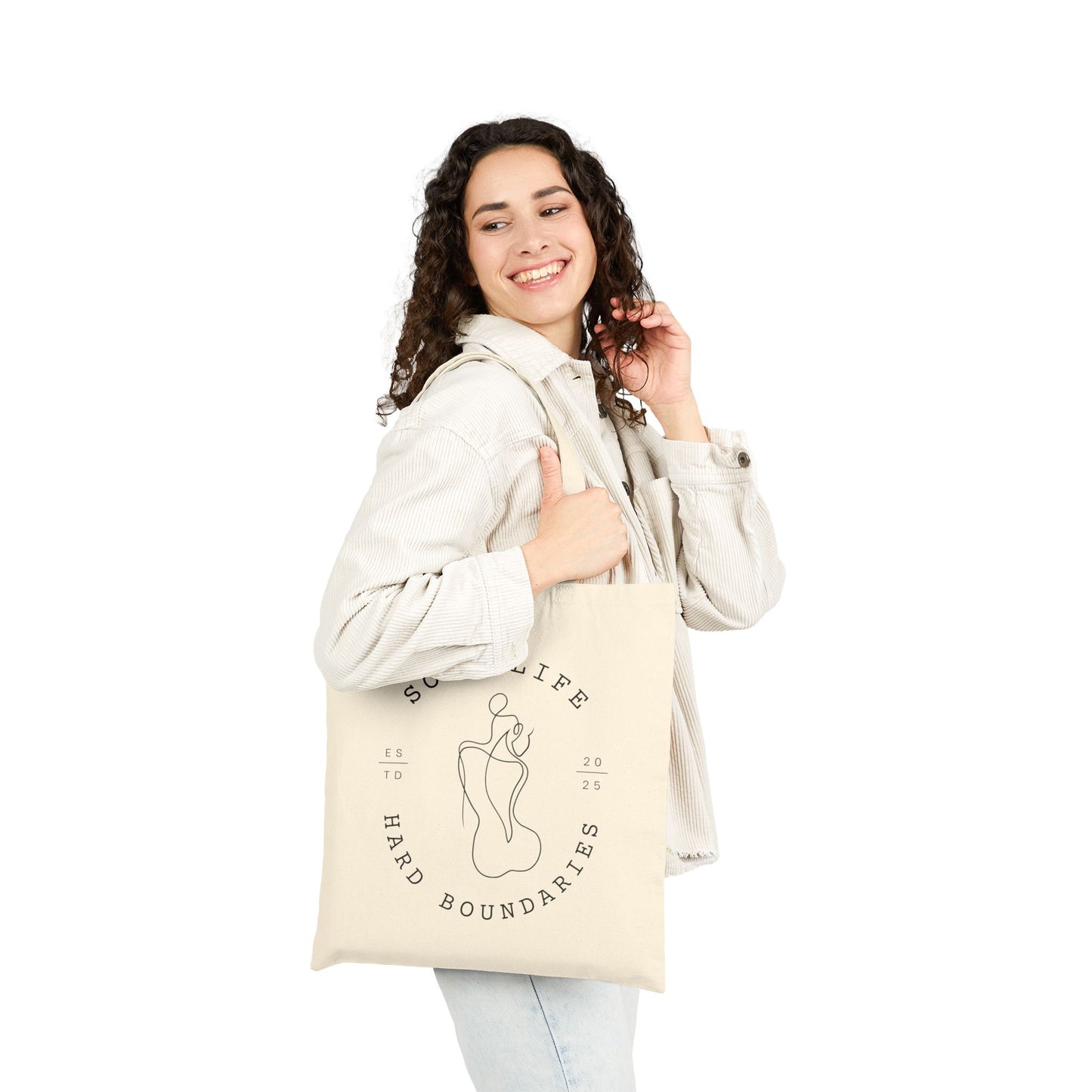 Soft Life Hard Boundaries Tote – Minimalist Empowerment