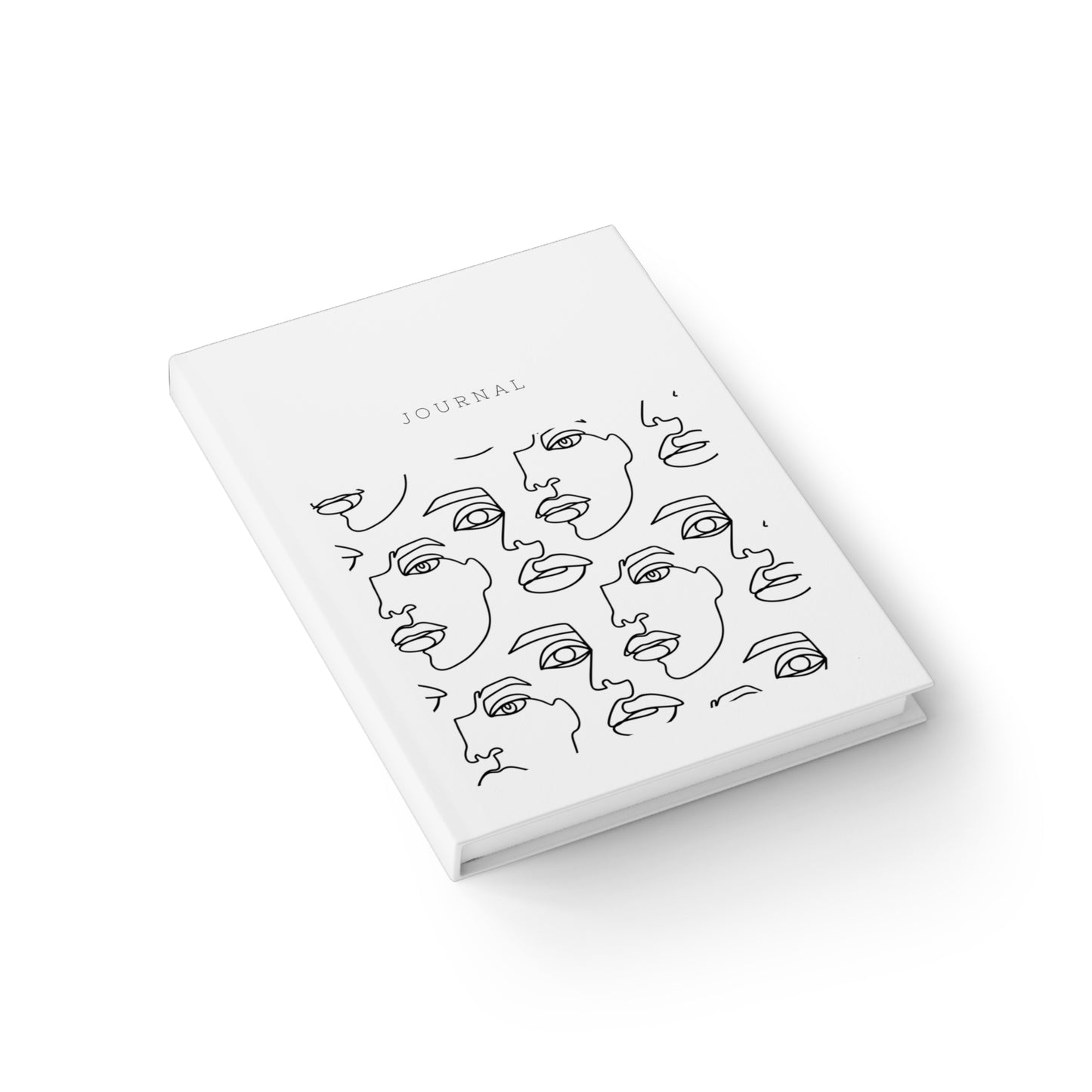Minimalist Faces Hardcover Journal