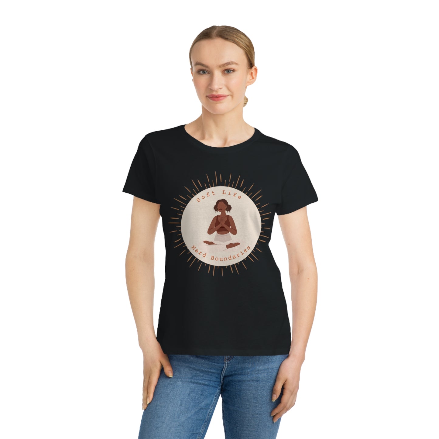 Soft Life Hard Boundaries Tee – Sacred Balance Edition