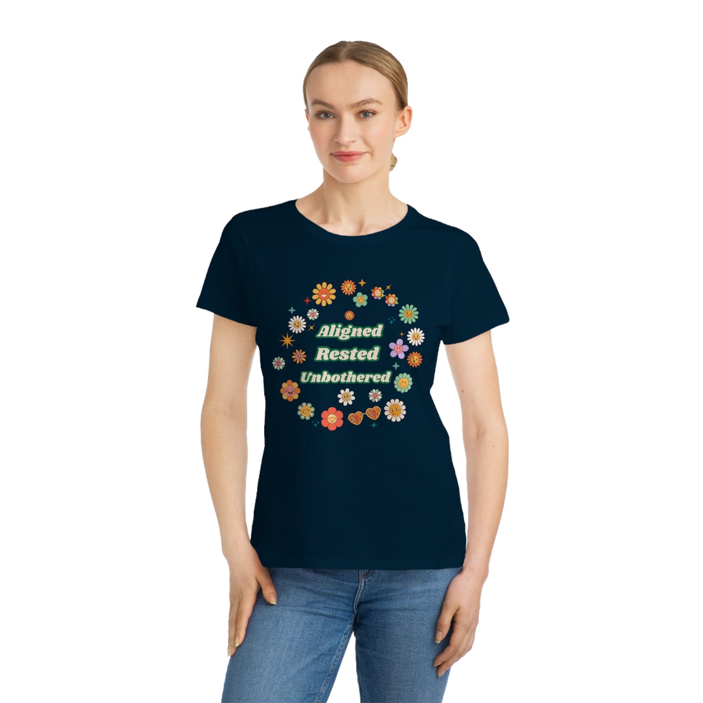 Aligned. Rested. Unbothered. Tee – Soft Life Energy