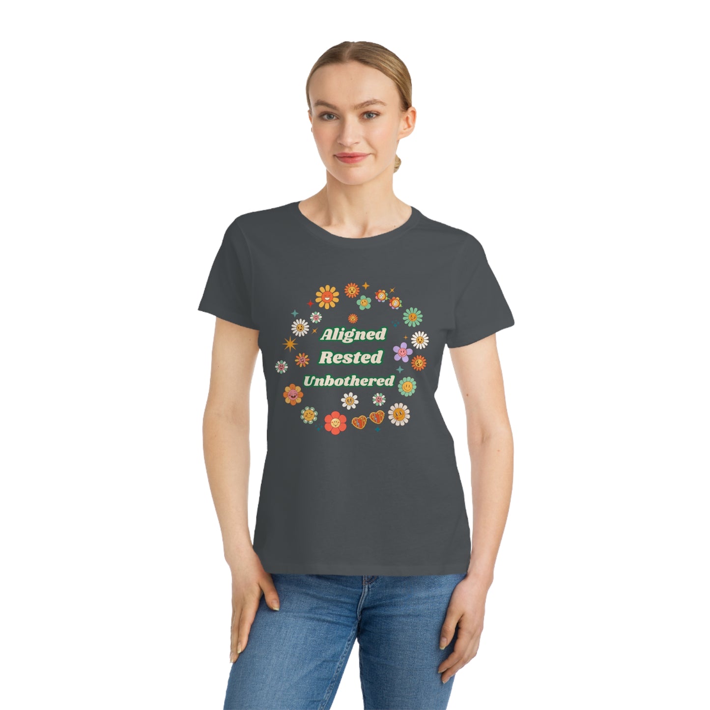 Aligned. Rested. Unbothered. Tee – Soft Life Energy
