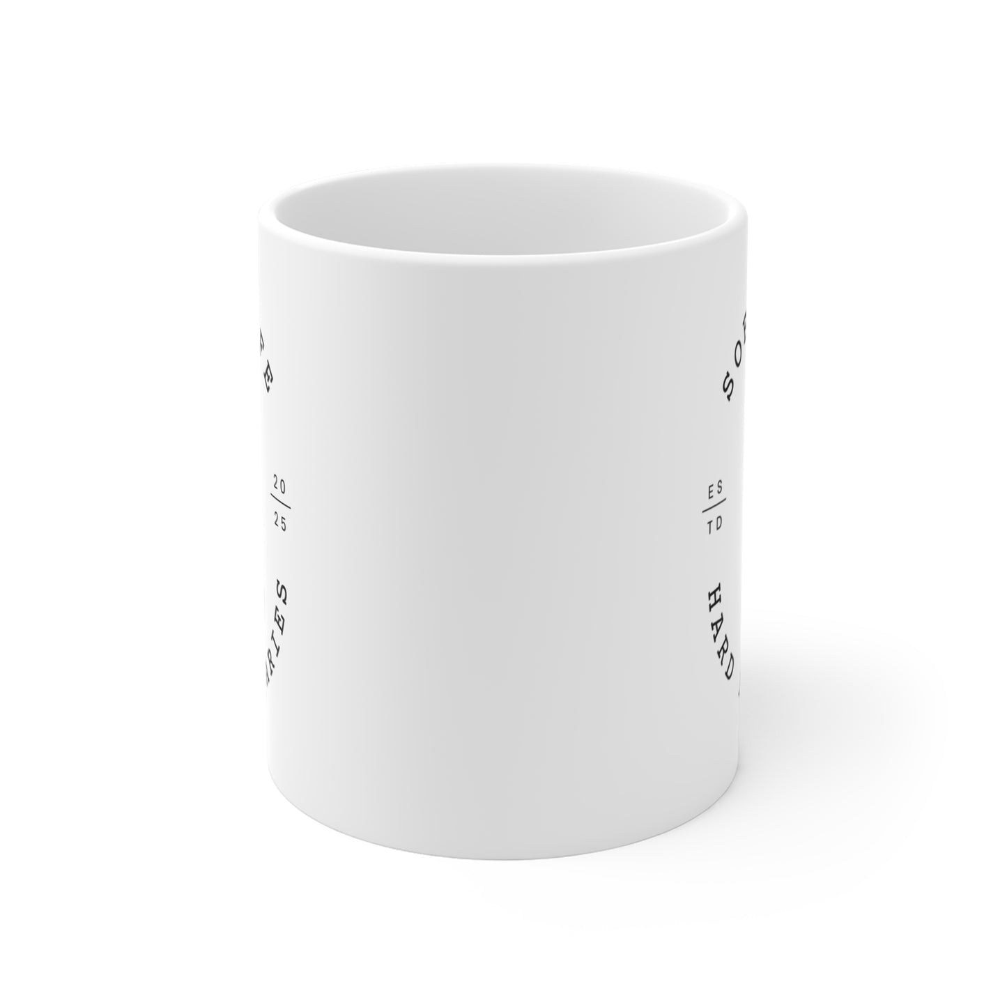 Soft Life, Hard Boundaries Mug – Minimalist Power
