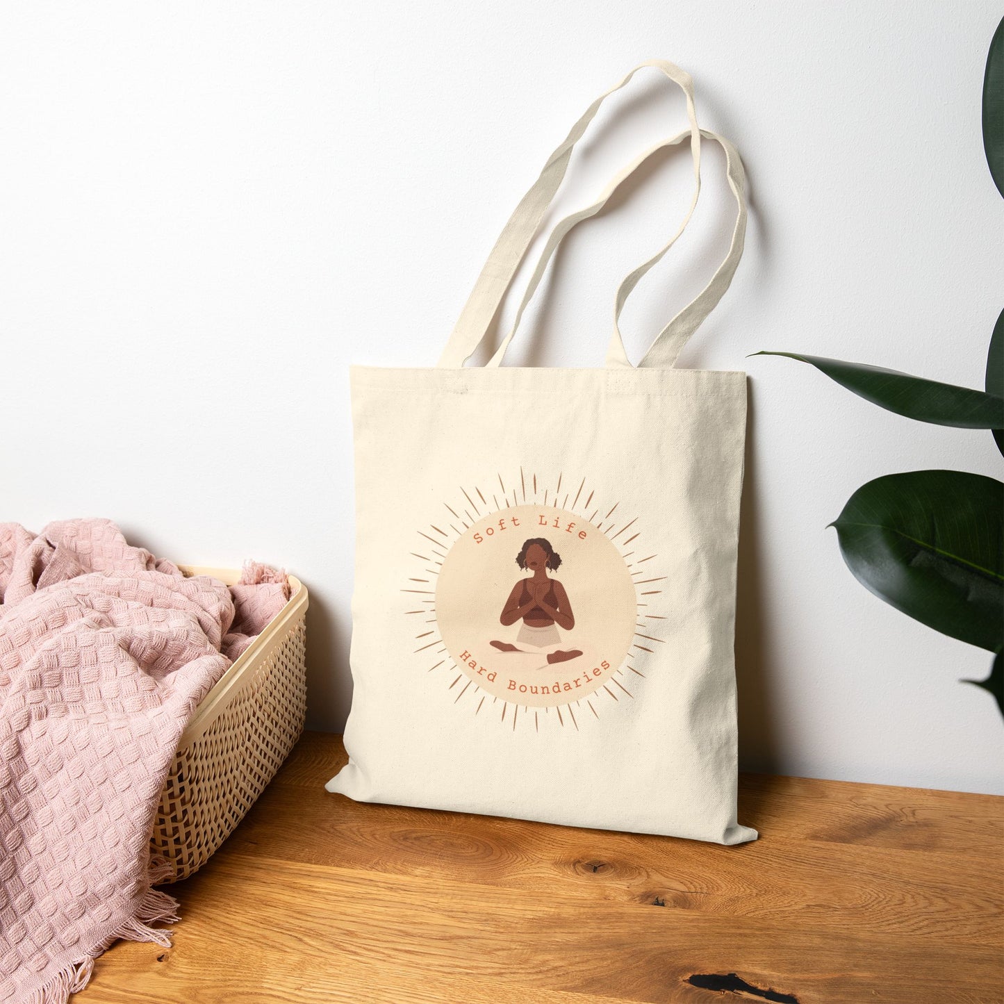 Soft Life, Hard Boundaries Tote – Embody Peace & Power