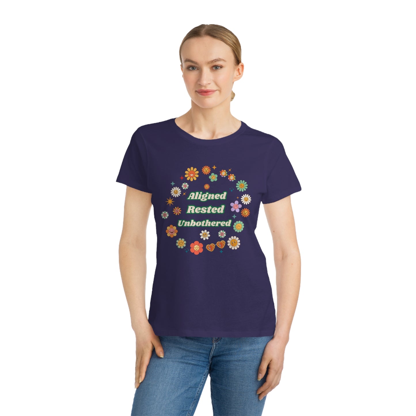 Aligned. Rested. Unbothered. Tee – Soft Life Energy