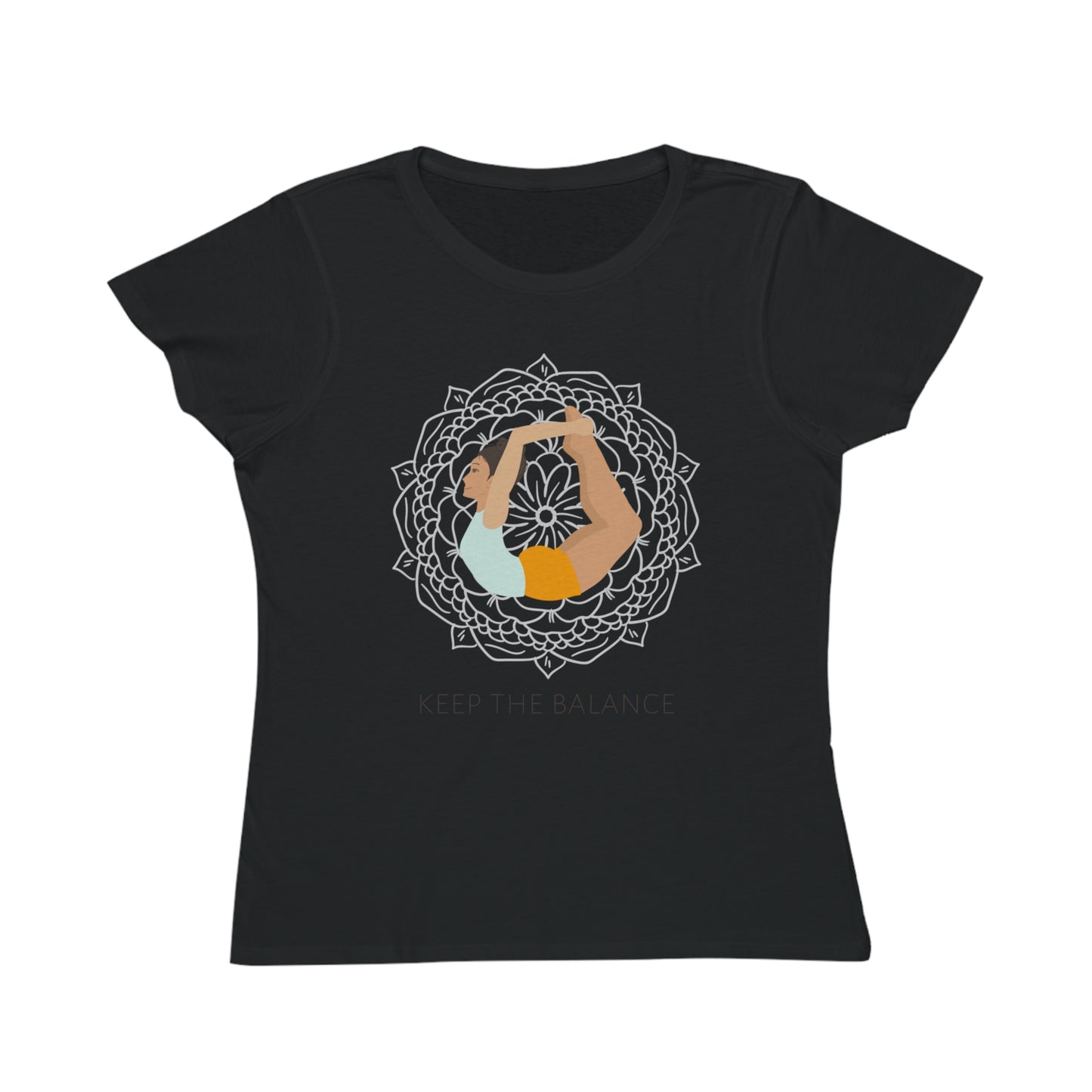 Keep the Balance Tee – Mandala Yoga Design
