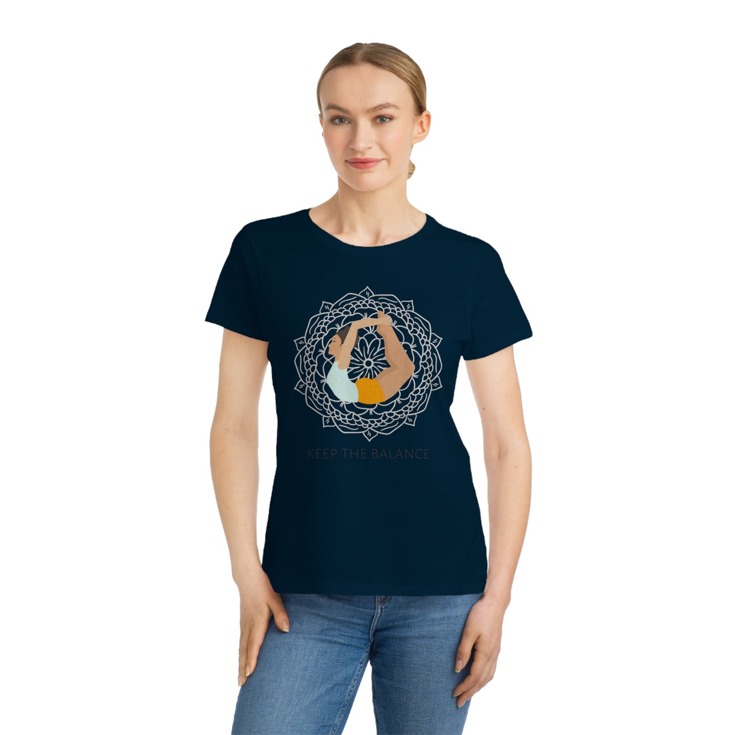 Keep the Balance Tee – Mandala Yoga Design