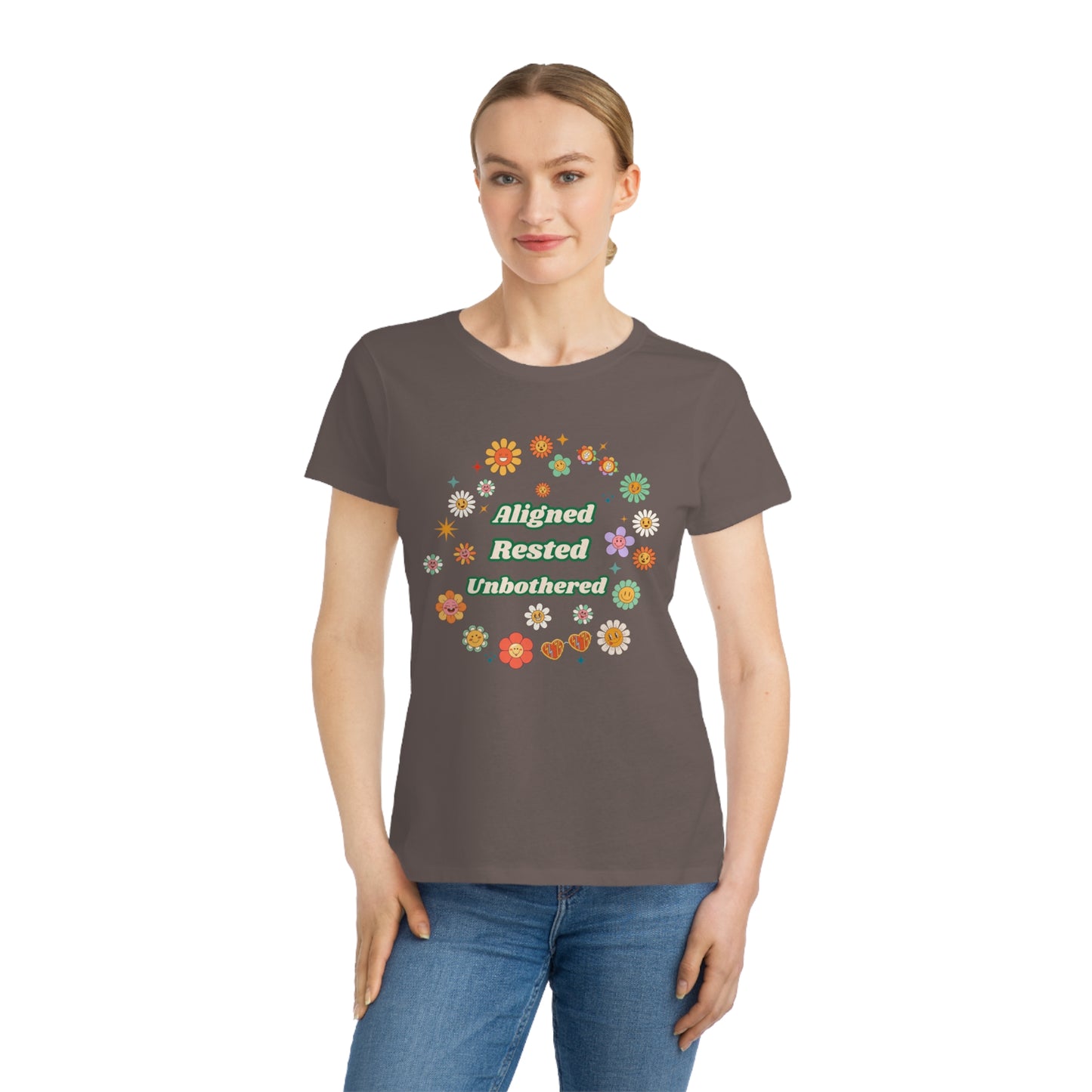 Aligned. Rested. Unbothered. Tee – Soft Life Energy