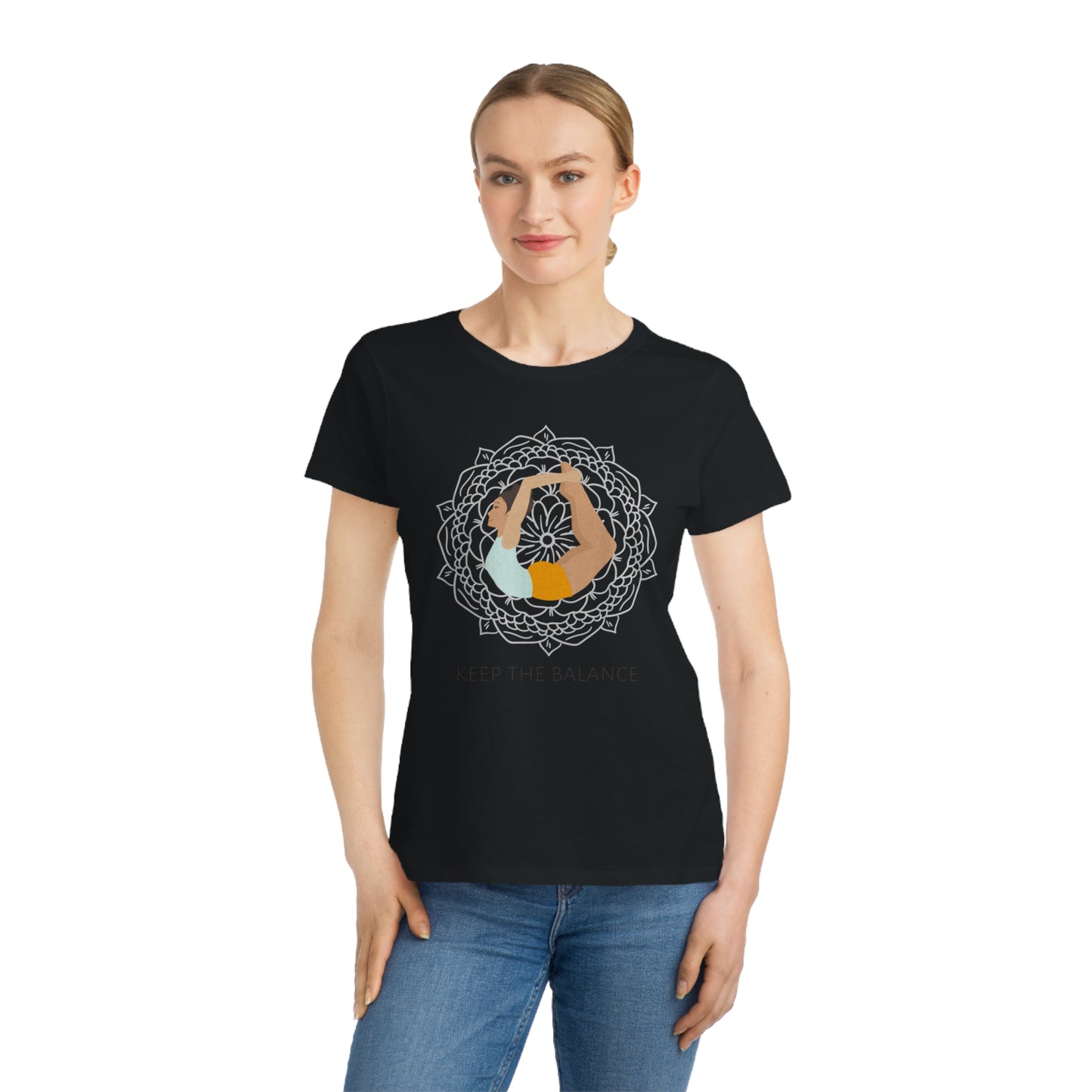 Keep the Balance Tee – Mandala Yoga Design