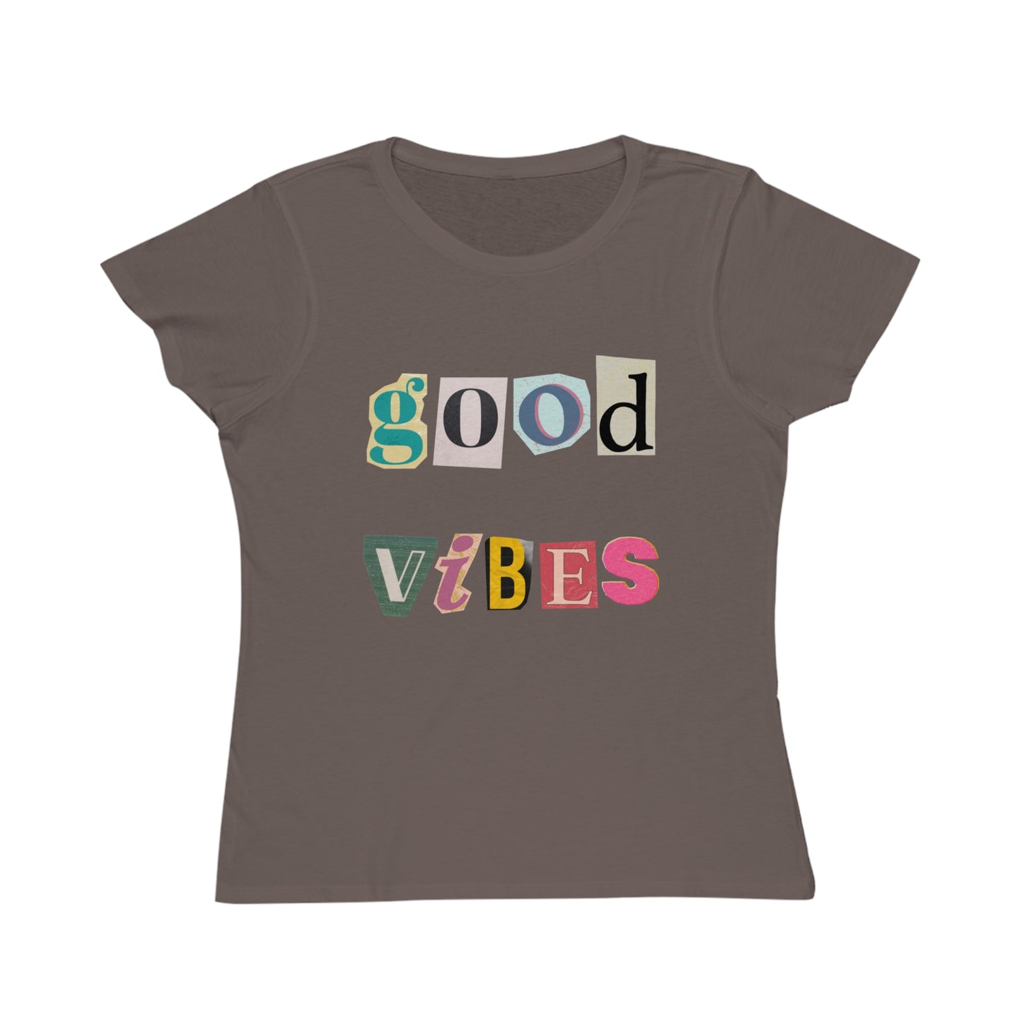 Good Vibes Tee – Retro Collage Style