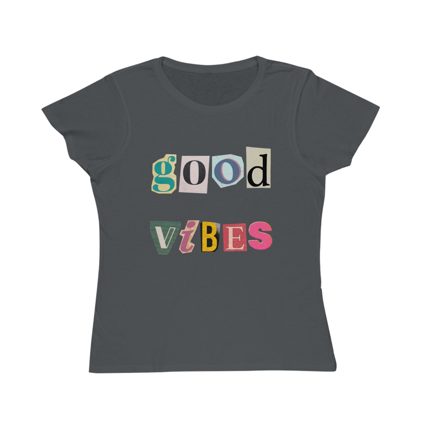 Good Vibes Tee – Retro Collage Style