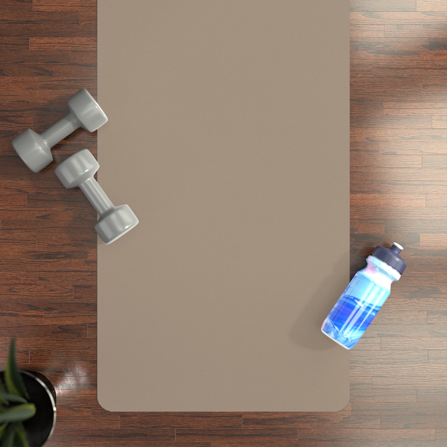 Soft Life Hard Boundaries Yoga Mat – Taupe Minimal Edition