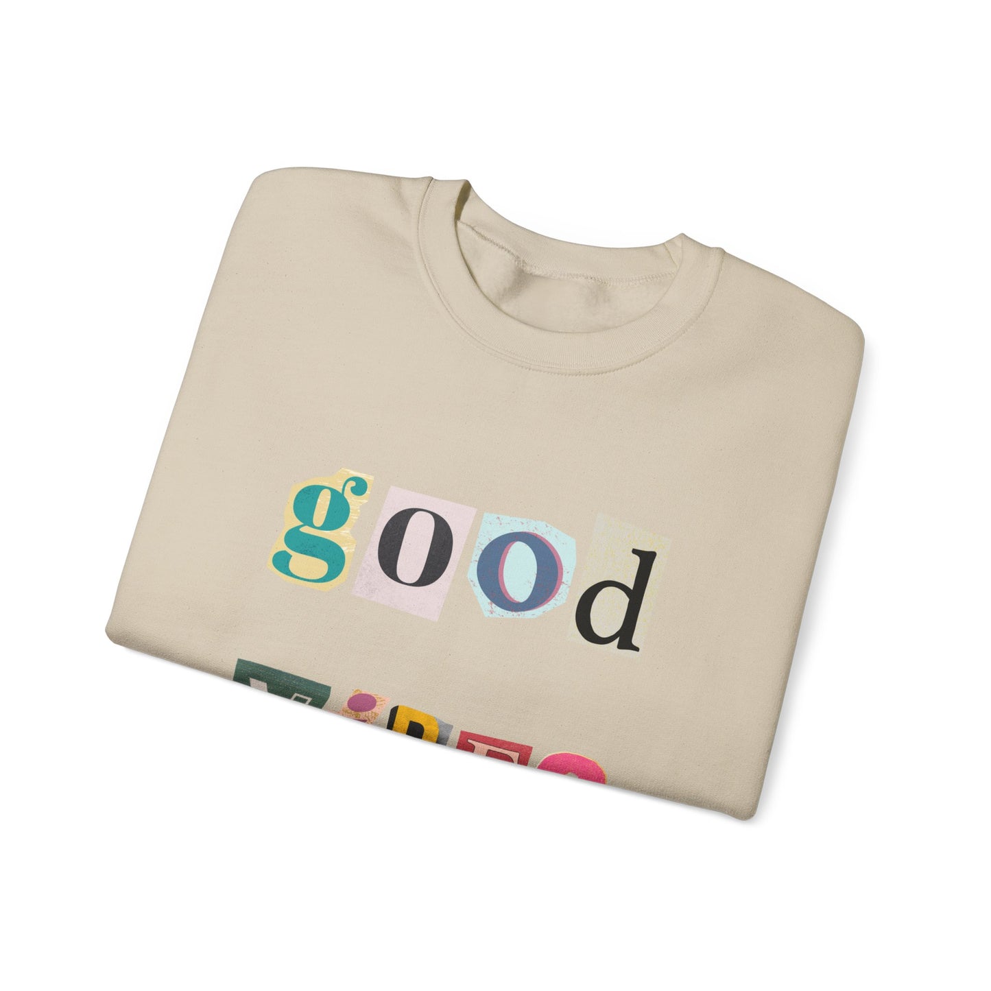 Good Vibes Oversized Sweatshirt – Cozy Energy Only