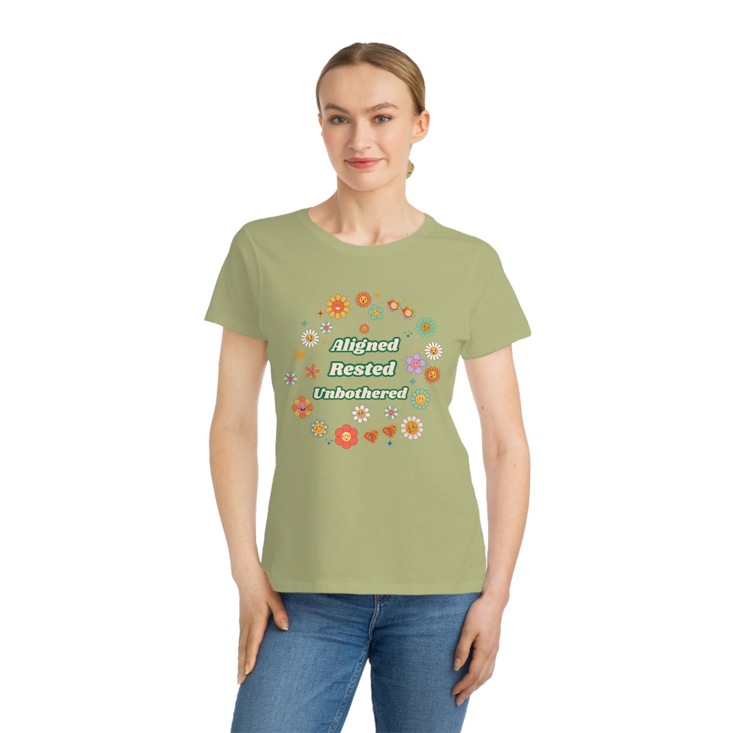 Aligned. Rested. Unbothered. Tee – Soft Life Energy