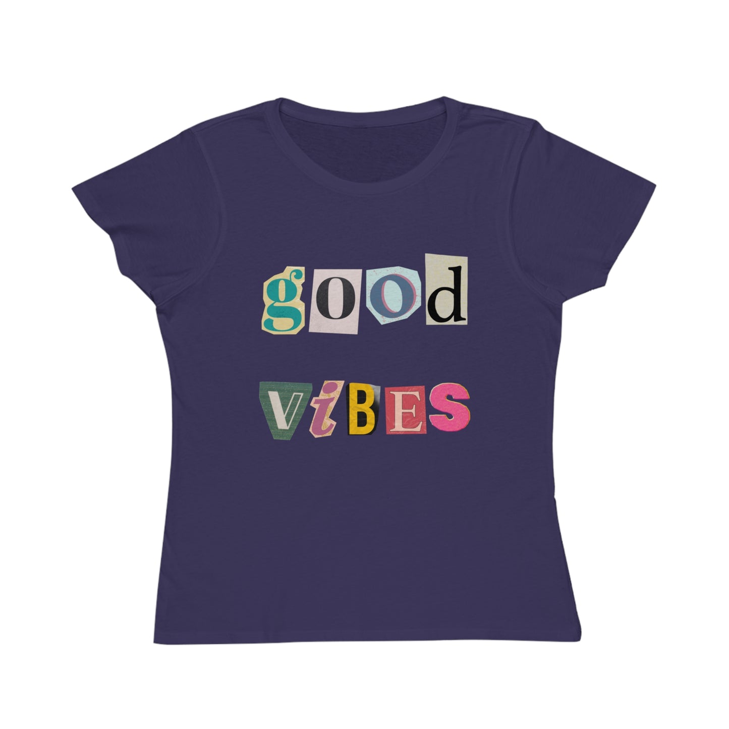 Good Vibes Tee – Retro Collage Style