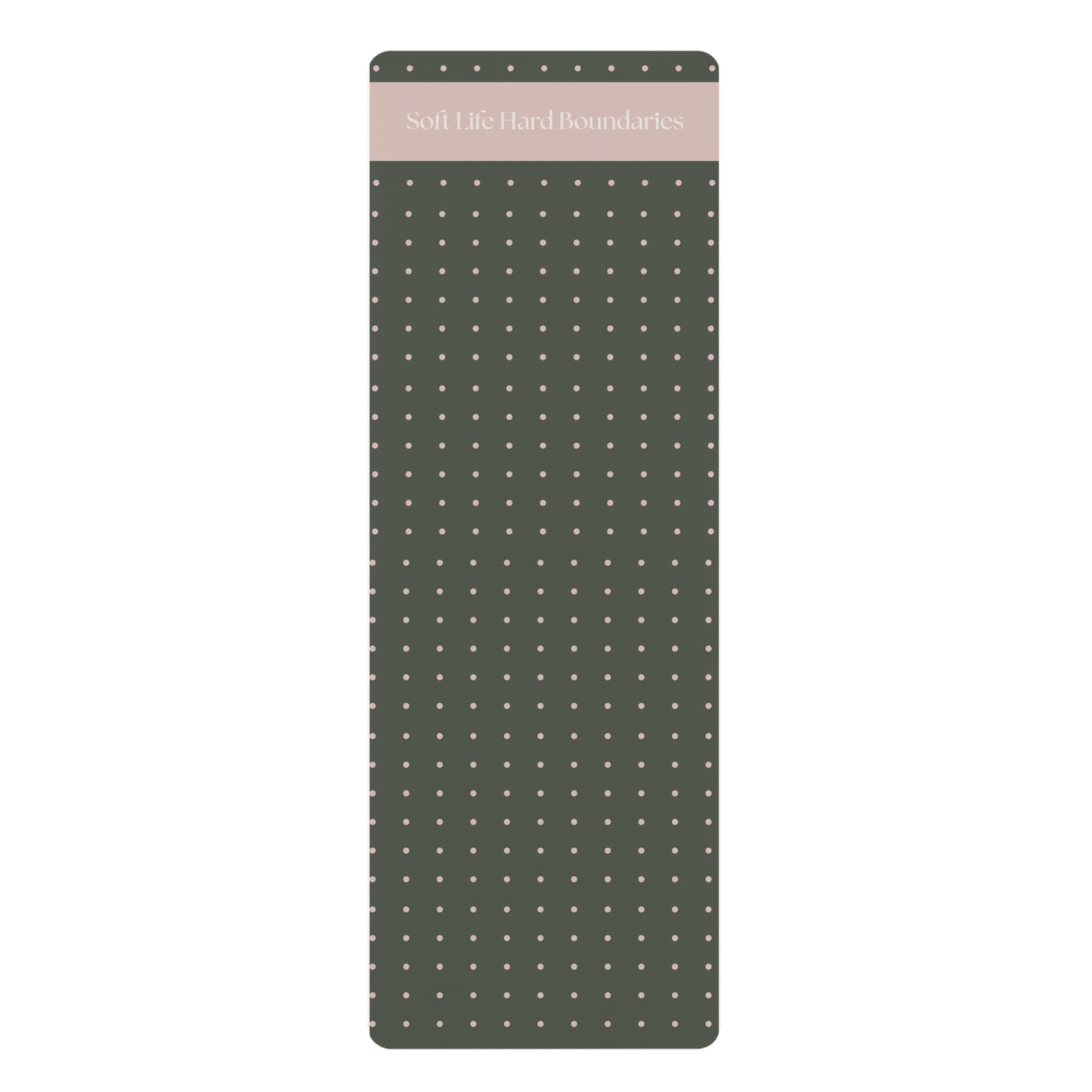 Soft Life Hard Boundaries Yoga Mat – Grounding Grid Edition