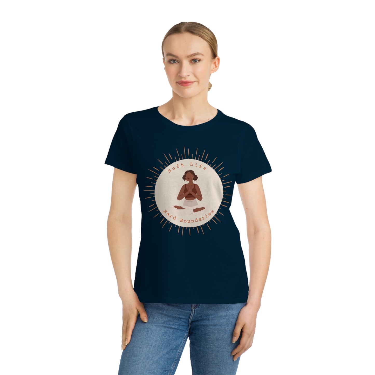 Soft Life Hard Boundaries Tee – Sacred Balance Edition