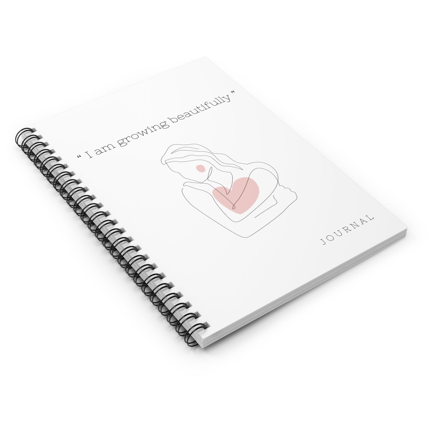 “I Am Growing Beautifully” Spiral Journal