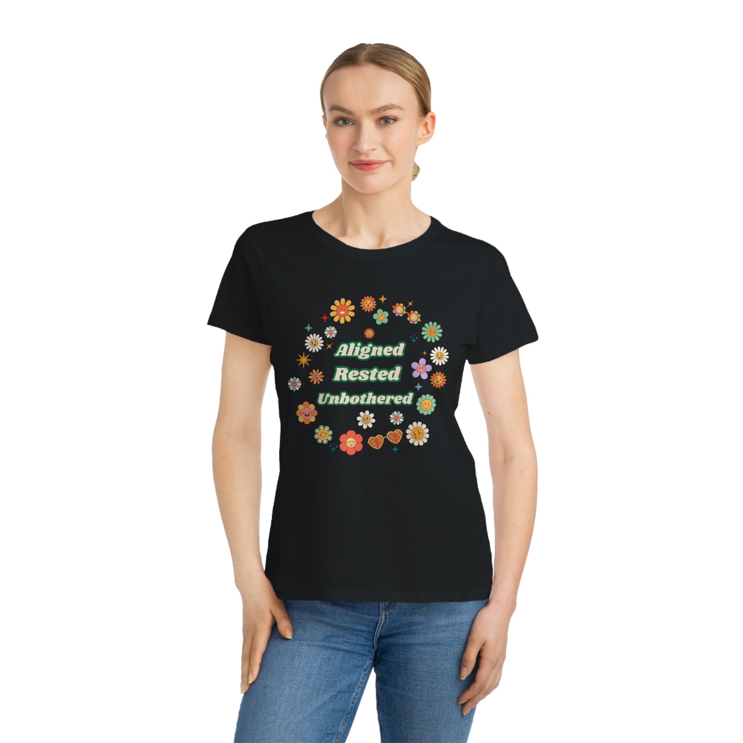 Aligned. Rested. Unbothered. Tee – Soft Life Energy