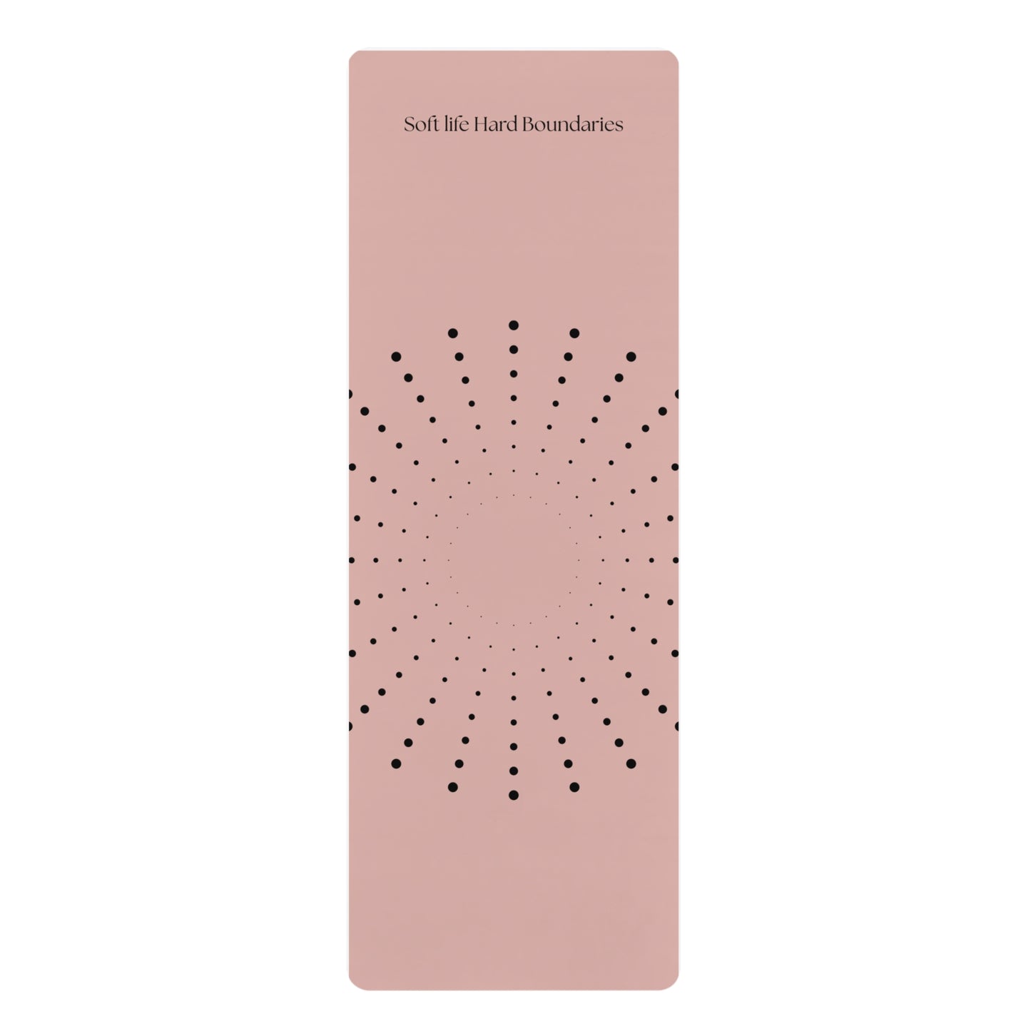 Soft Life Hard Boundaries Yoga Mat – Rose Radiance Edition