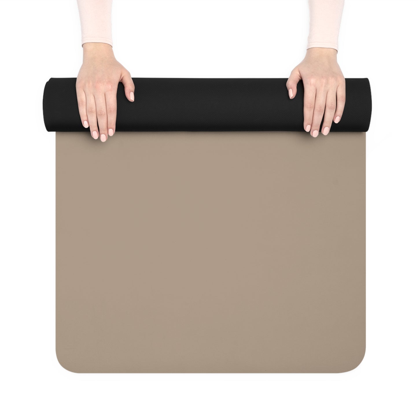 Soft Life Hard Boundaries Yoga Mat – Taupe Minimal Edition