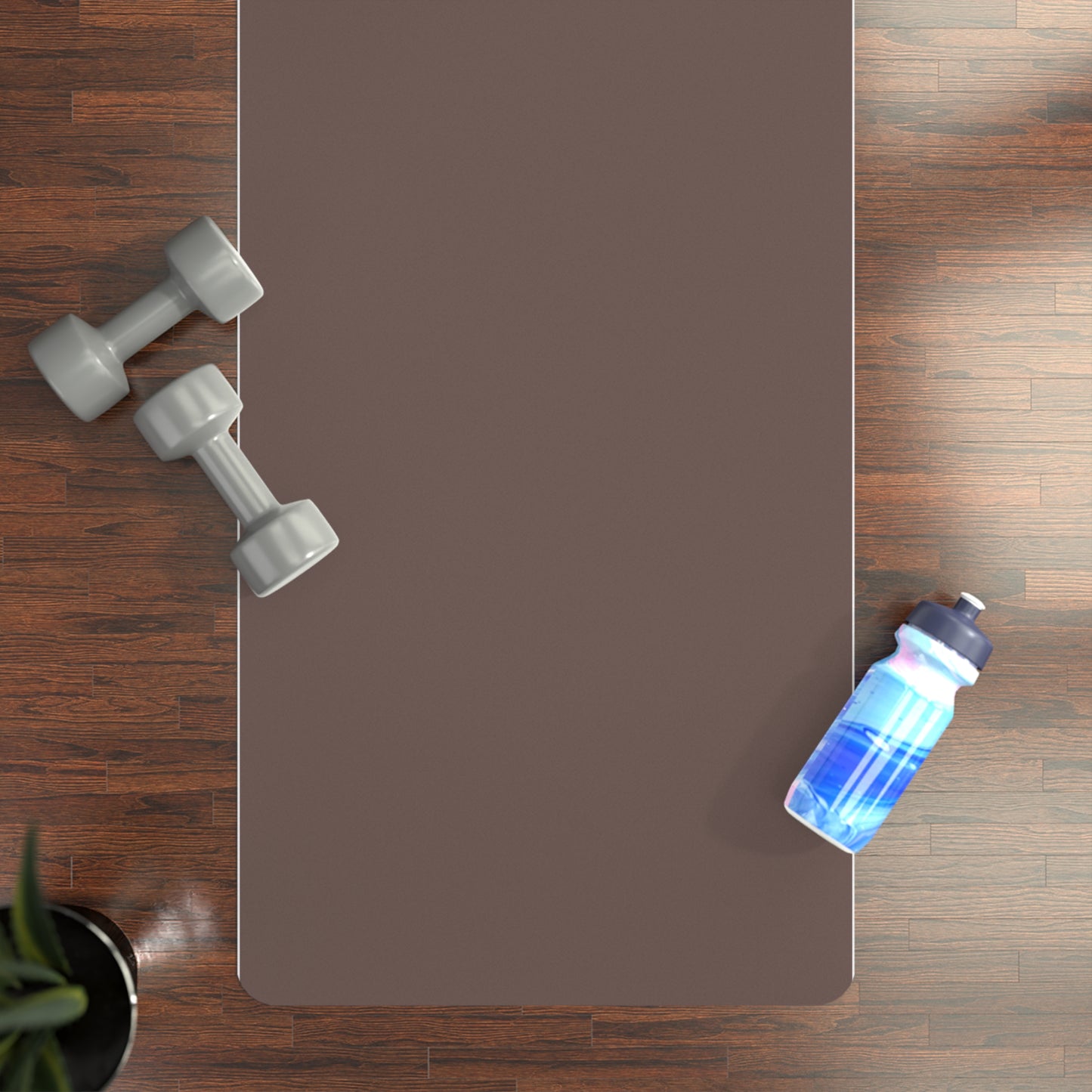 Soft Life Hard Boundaries Yoga Mat – Mocha Minimal Edition