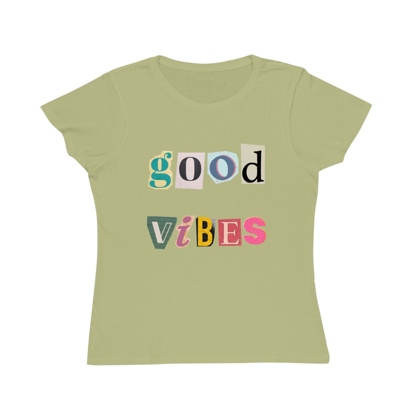 Good Vibes Tee – Retro Collage Style