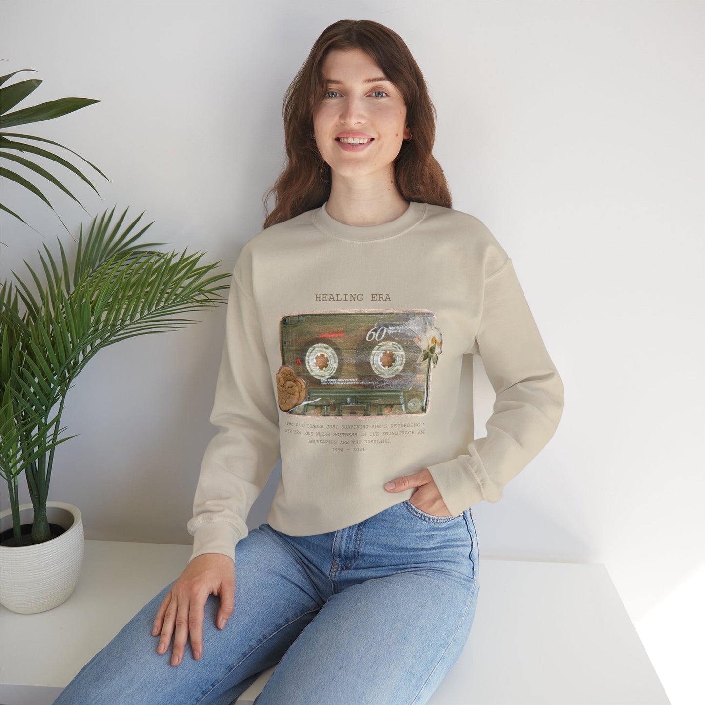 SLHB Healing Era Crewneck Sweatshirt – Softness as the Soundtrack