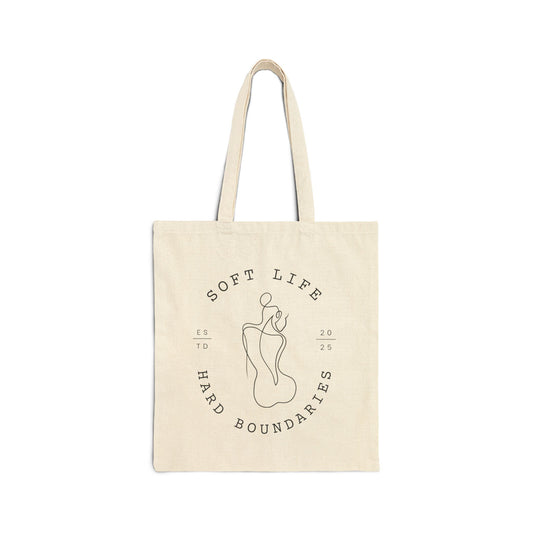 Soft Life Hard Boundaries Tote – Minimalist Empowerment