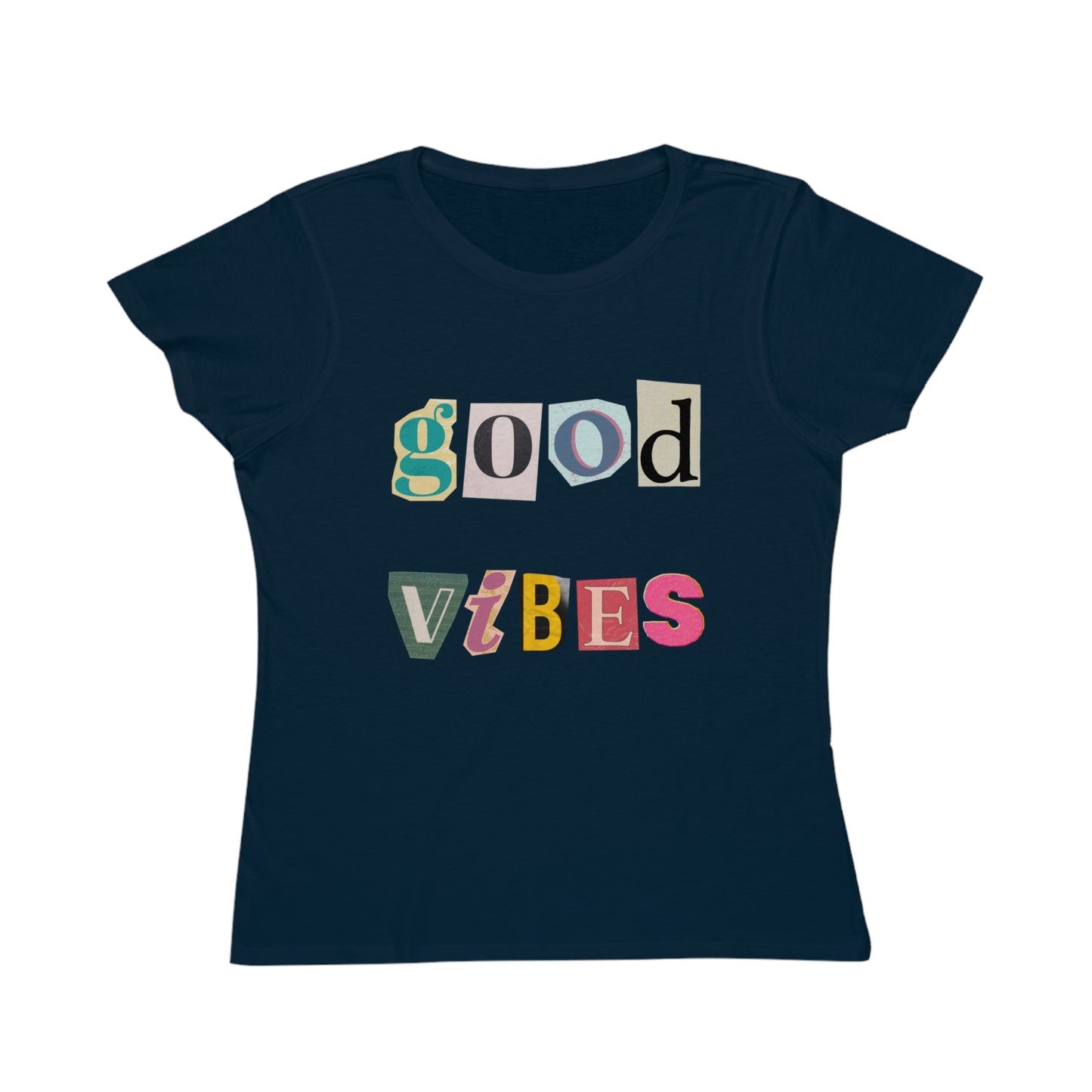 Good Vibes Tee – Retro Collage Style