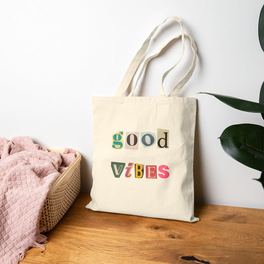 Good Vibes Tote – Carry Light & Energy Everywhere