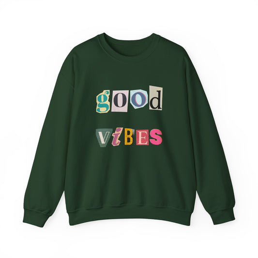 Good Vibes Oversized Sweatshirt – Cozy Energy Only