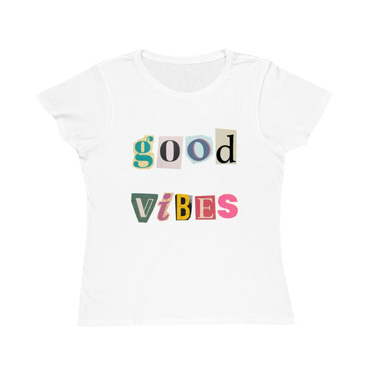 Good Vibes Tee – Retro Collage Style