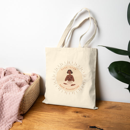 Soft Life, Hard Boundaries Tote – Embody Peace & Power