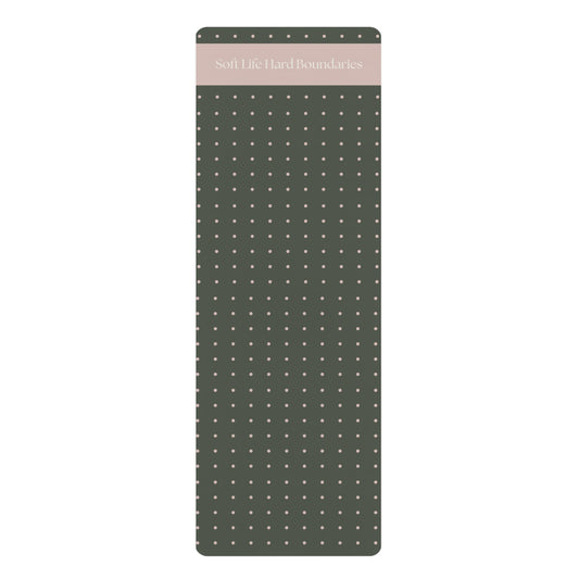 Soft Life Hard Boundaries Yoga Mat – Grounding Grid Edition