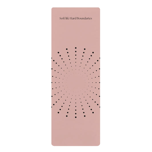 Soft Life Hard Boundaries Yoga Mat – Rose Radiance Edition