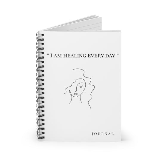 “I Am Healing Every Day” Spiral Journal